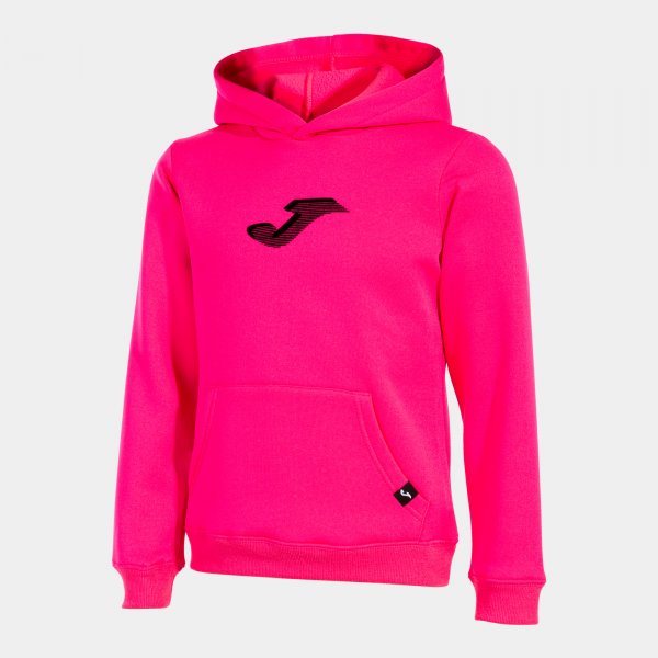 Hooded sweater girl Lion fluorescent pink