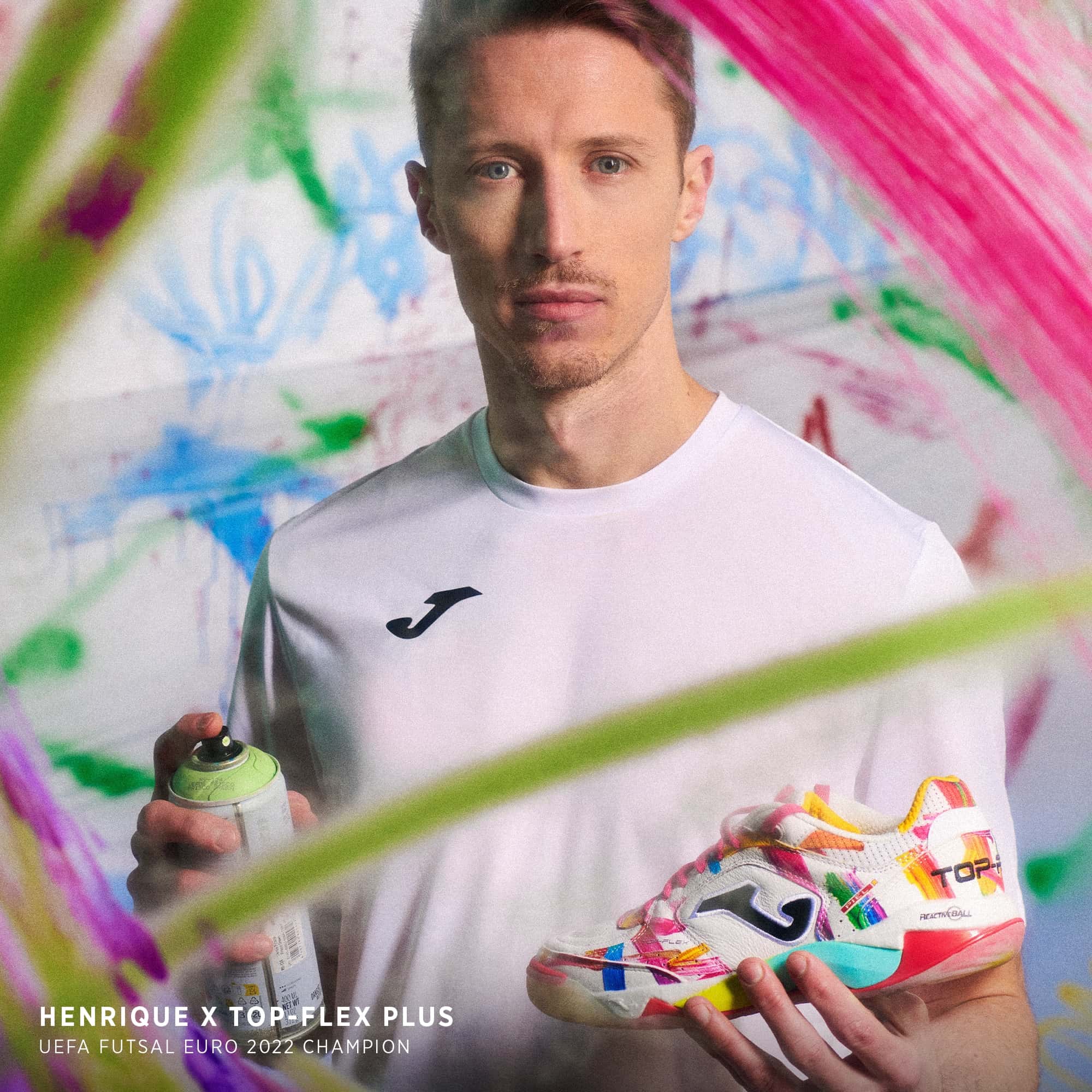 Futsal shoes Top Flex Plus 26 Graffiti indoor white