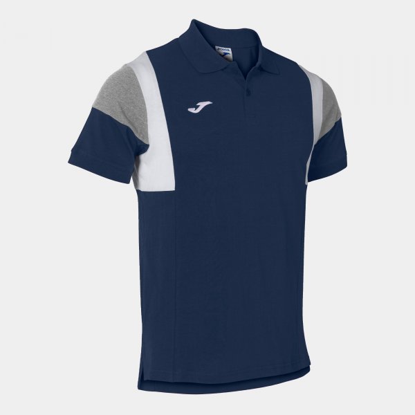 Polo shirt short-sleeve man Confort III navy blue