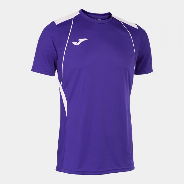 Shirt short sleeve man Championship VII purple white