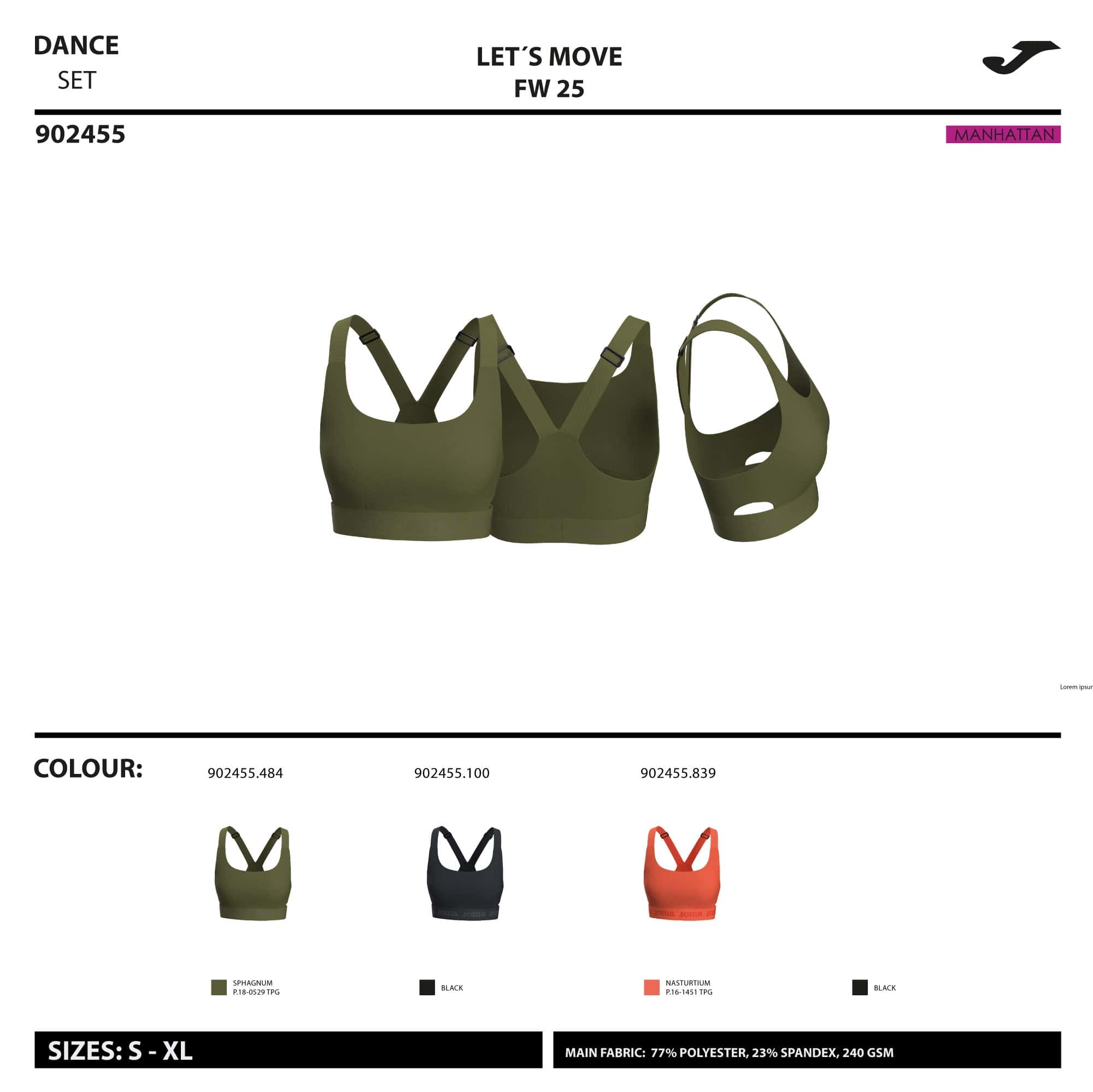 Sports bra woman Step
